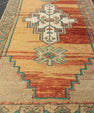 Turkish Mini Rug Oriental Hand Knotted Vintage Rug 1'8" x 3'3" #21222