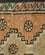 Turkish Mini Rug Oriental Hand Knotted Vintage Rug 1'8" x 3' #21097