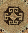 Turkish Mini Rug Oriental Hand Knotted Vintage Rug 1'8" x 3' #21097