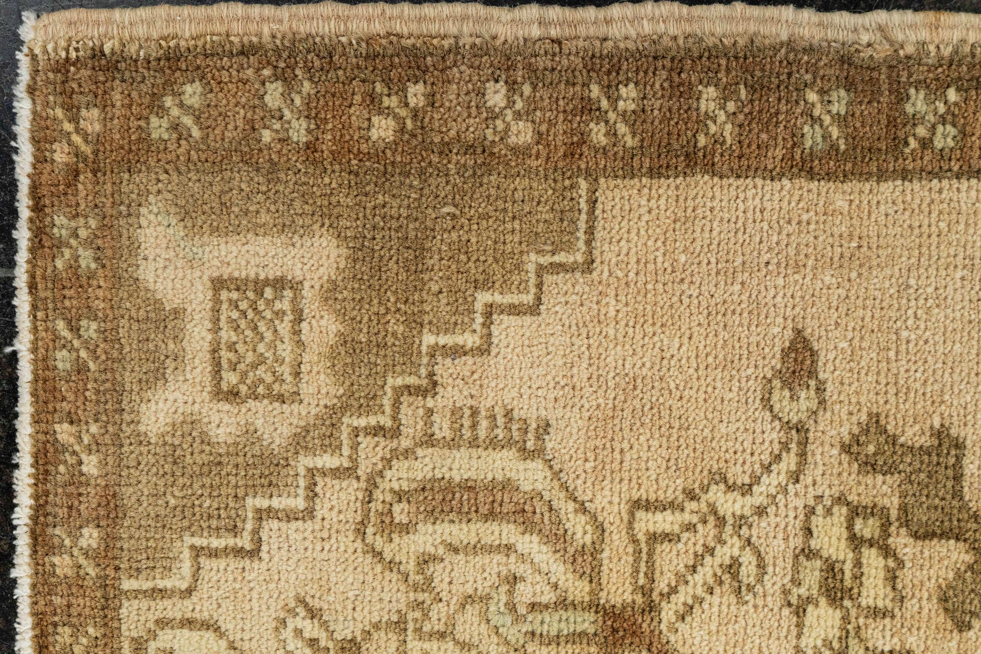 Turkish Mini Rug Oriental Hand Knotted Vintage Rug  1'8" x  2'11" #22005