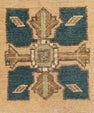 Turkish Mini Rug Oriental Hand Knotted Vintage Rug 1'7" x 3' #21243