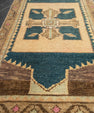 Turkish Mini Rug Oriental Hand Knotted Vintage Rug 1'7" x 3' #21243