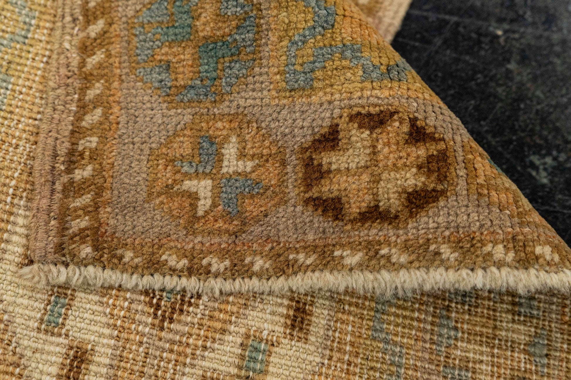 Turkish Mini Rug Oriental Hand Knotted Vintage Rug  1'8" x  3'2" #22062