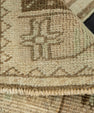Turkish Mini Rug Oriental Hand Knotted Vintage Rug  1'6" x  3' #22064