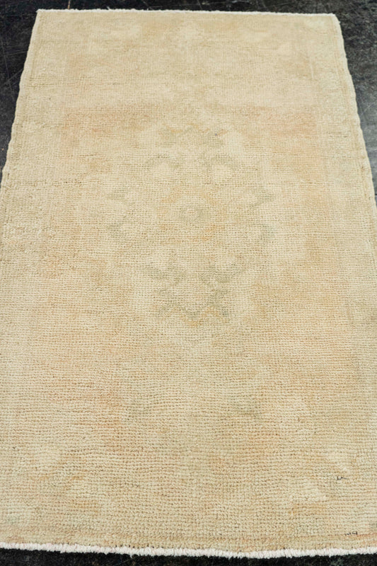 Turkish Mini Rug Oriental Hand Knotted Vintage Rug  1'8" x  2'10" #22014