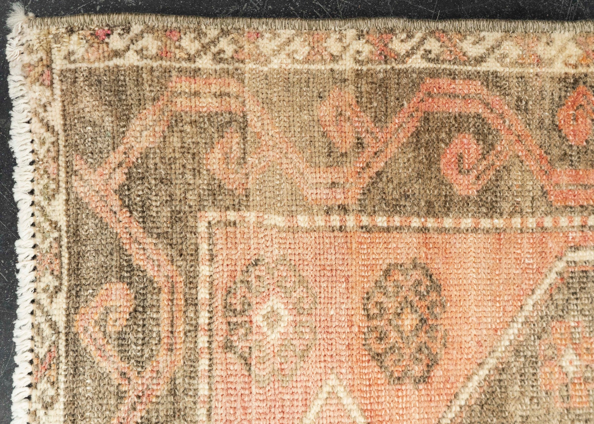 Turkish Mini Rug Oriental Hand Knotted Vintage Rug 1'8" x 2'11" #21094