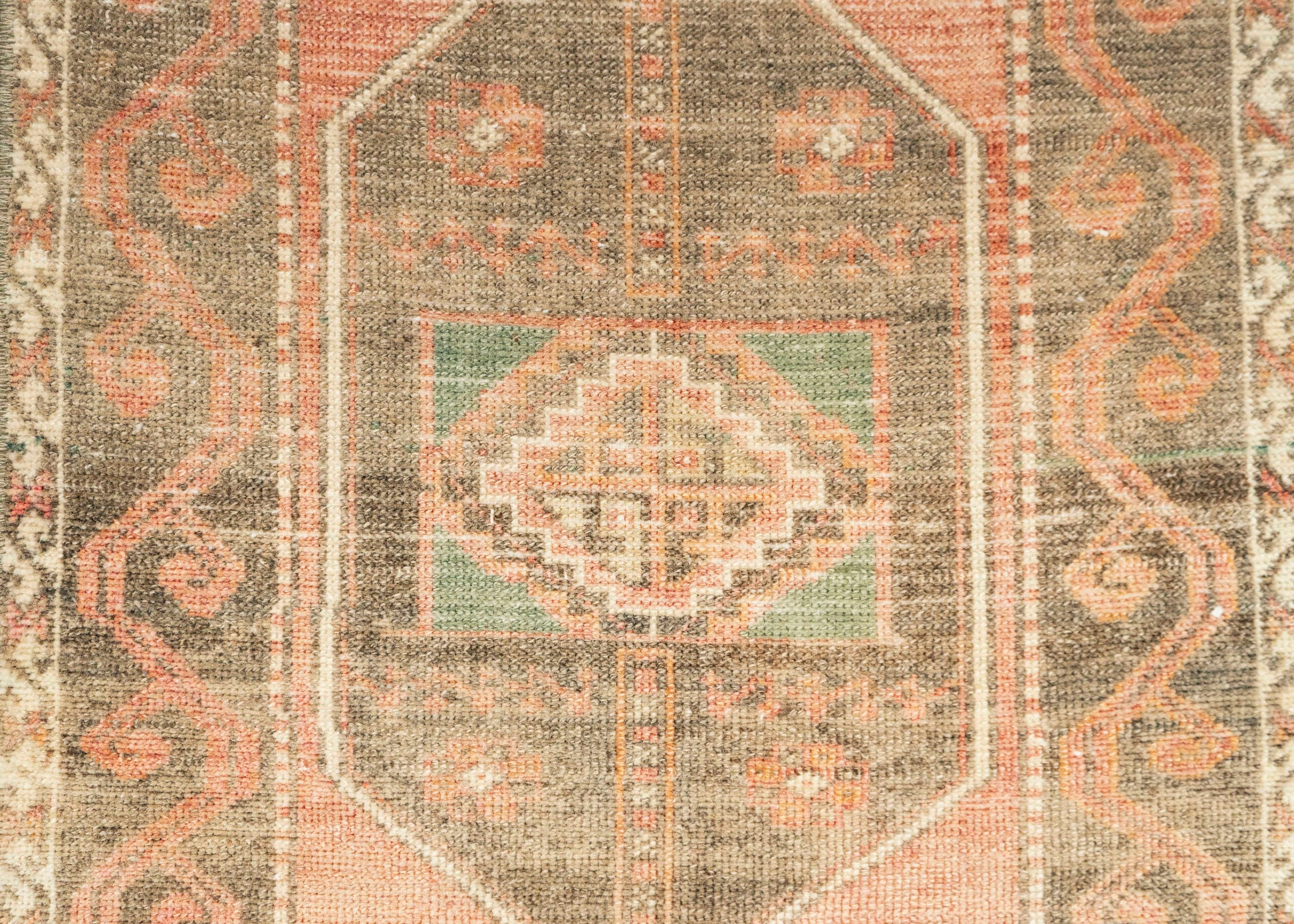 Turkish Mini Rug Oriental Hand Knotted Vintage Rug 1'8" x 2'11" #21094