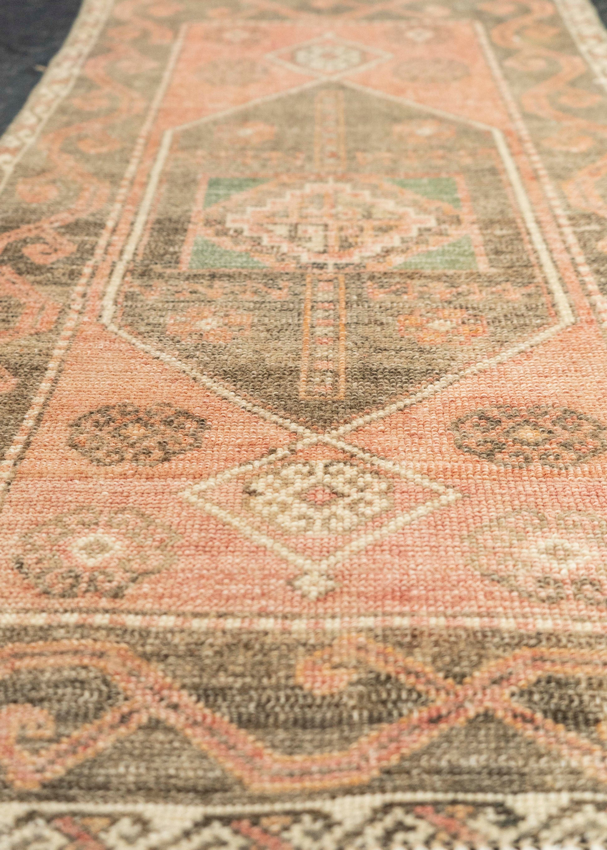 Turkish Mini Rug Oriental Hand Knotted Vintage Rug 1'8" x 2'11" #21094