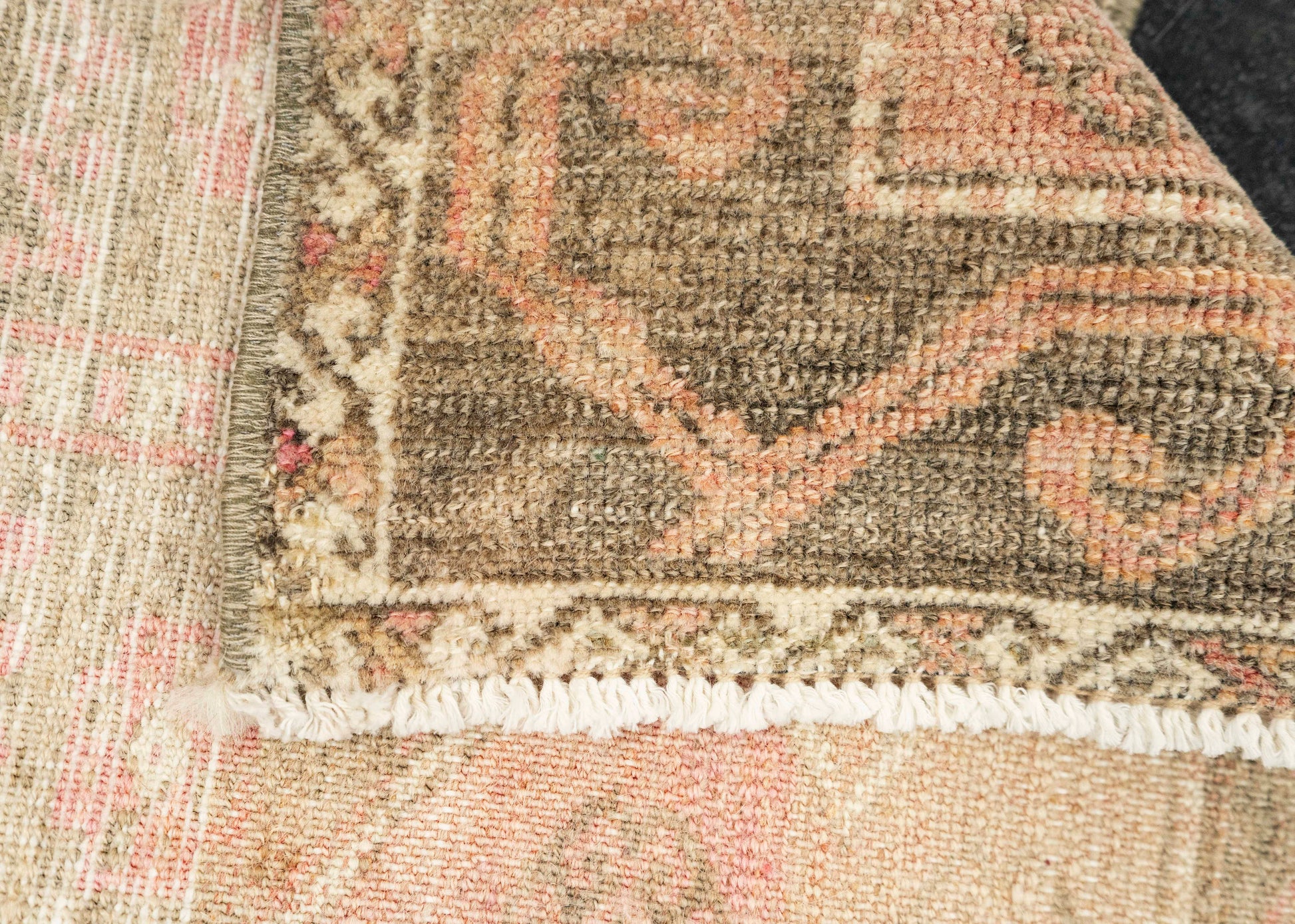Turkish Mini Rug Oriental Hand Knotted Vintage Rug 1'8" x 2'11" #21094