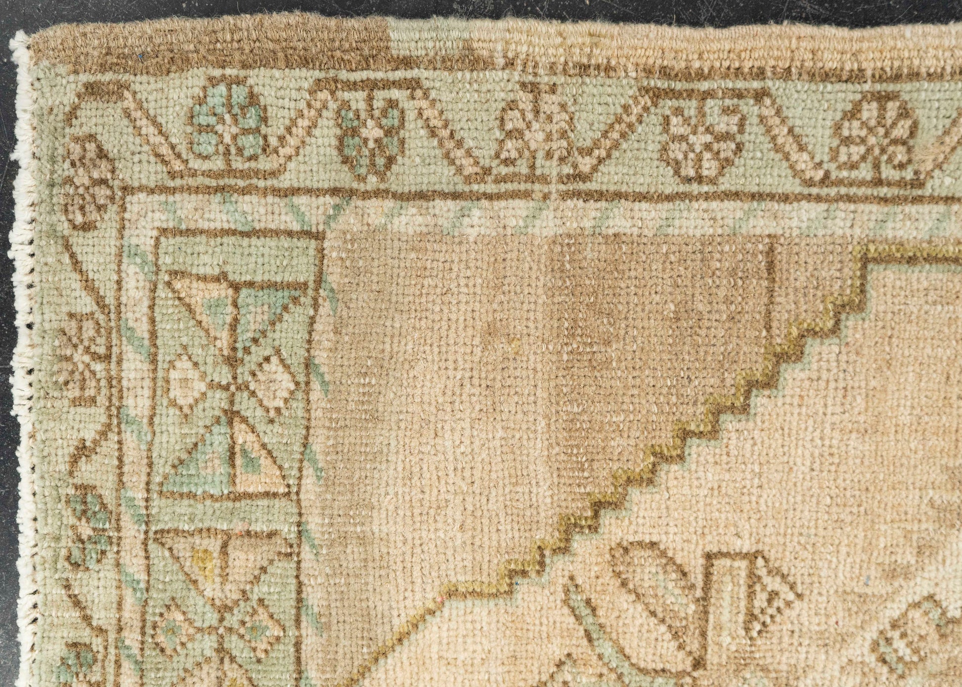 Turkish Mini Rug Oriental Hand Knotted Vintage Rug 1'9" x 3'1" #21060