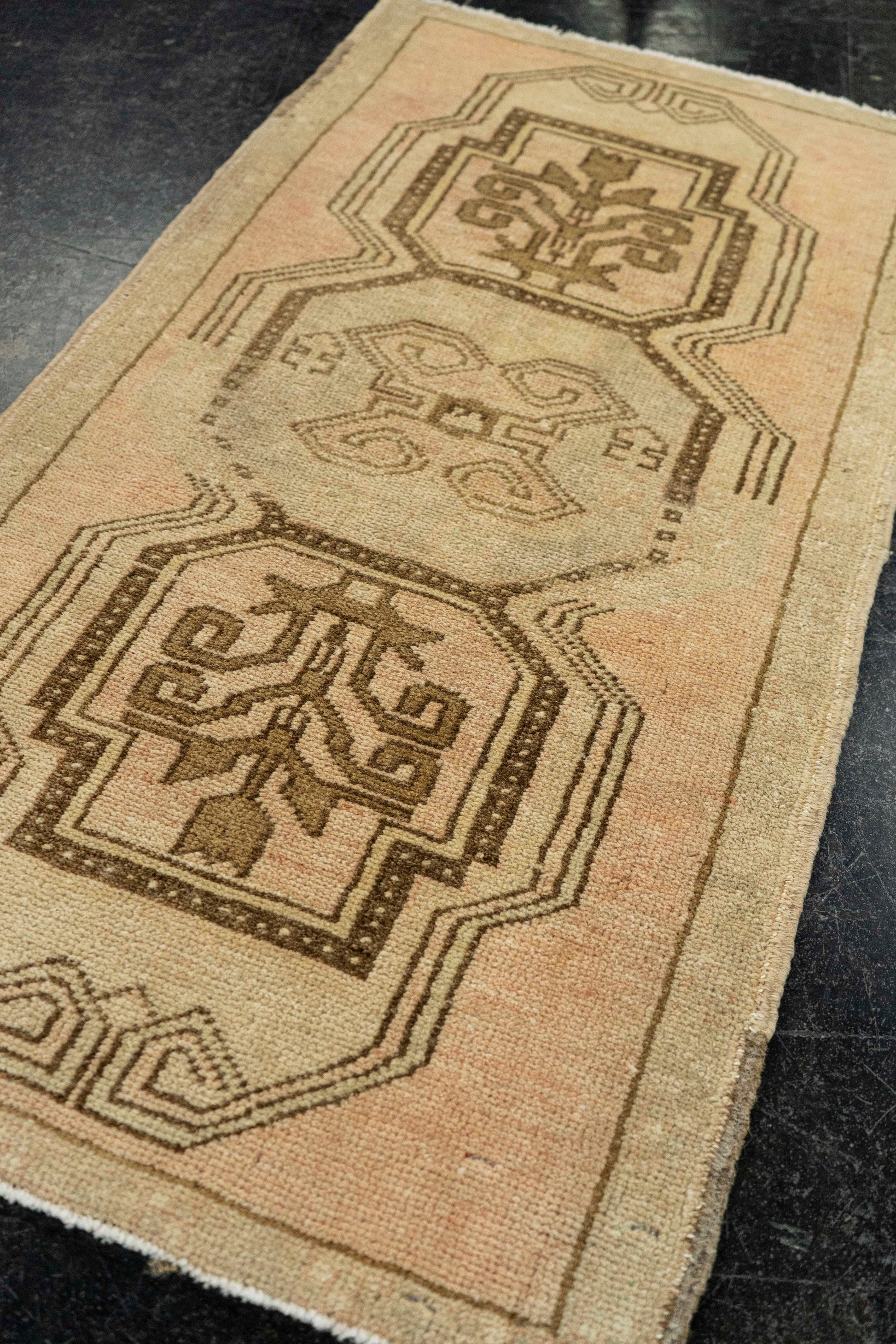 Turkish Mini Rug Oriental Hand Knotted Vintage Rug  1'8" x  3'3" #22038