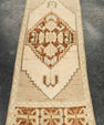 Turkish Mini Rug Oriental Hand Knotted Vintage Rug 1'2" x 3'4" #21042