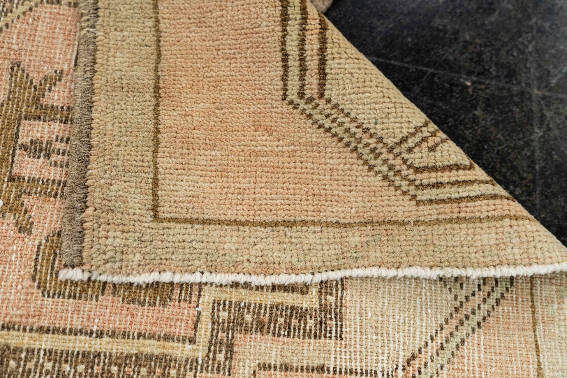 Turkish Mini Rug Oriental Hand Knotted Vintage Rug  1'8" x  3'3" #22038