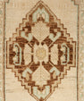 Turkish Mini Rug Oriental Hand Knotted Vintage Rug 1'2" x 3'4" #21042