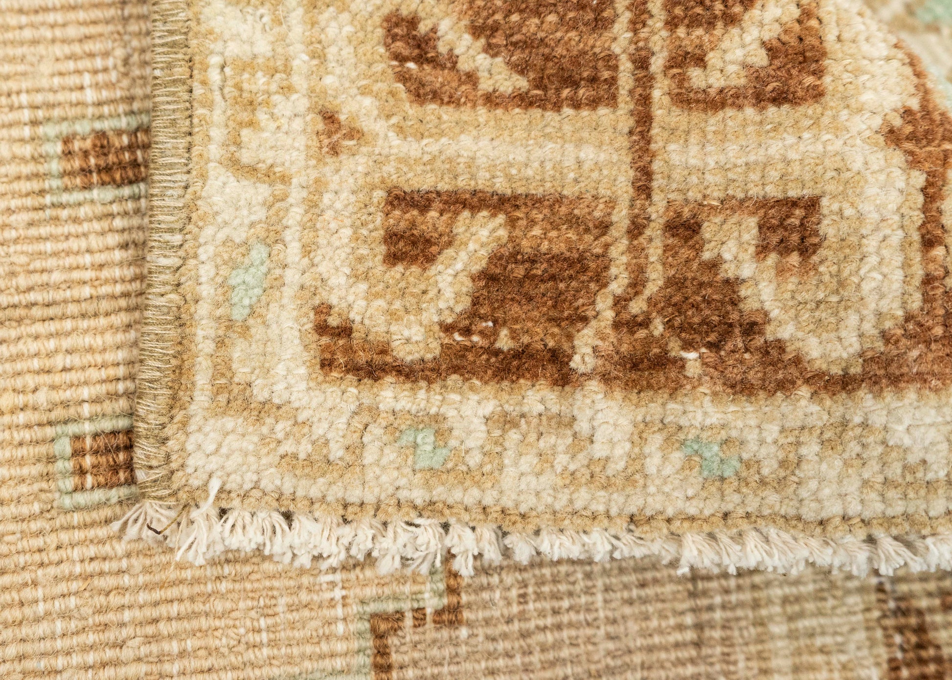 Turkish Mini Rug Oriental Hand Knotted Vintage Rug 1'2" x 3'4" #21042