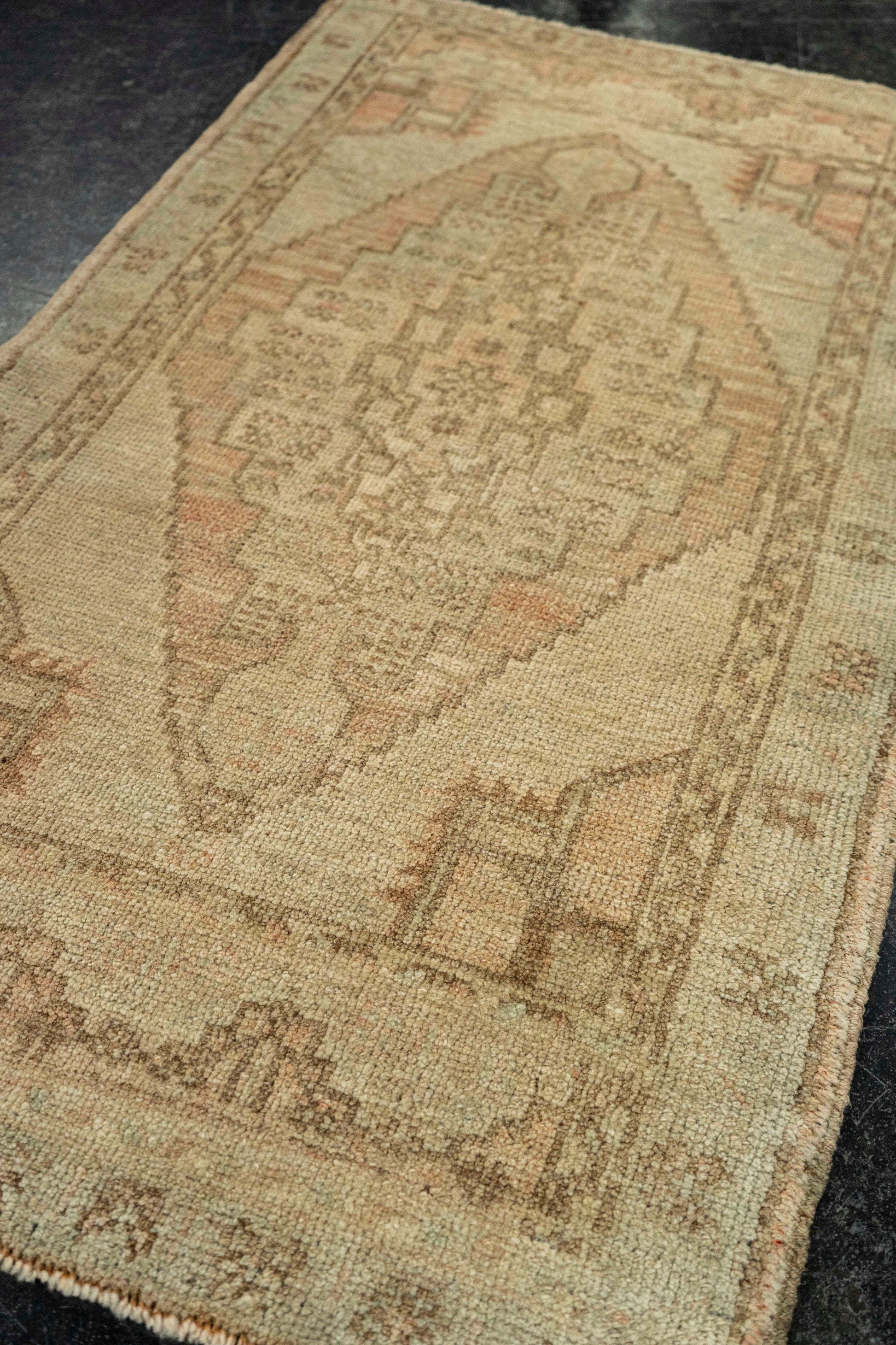 Turkish Mini Rug Oriental Hand Knotted Vintage Rug  1'11" x  3'5" #22108