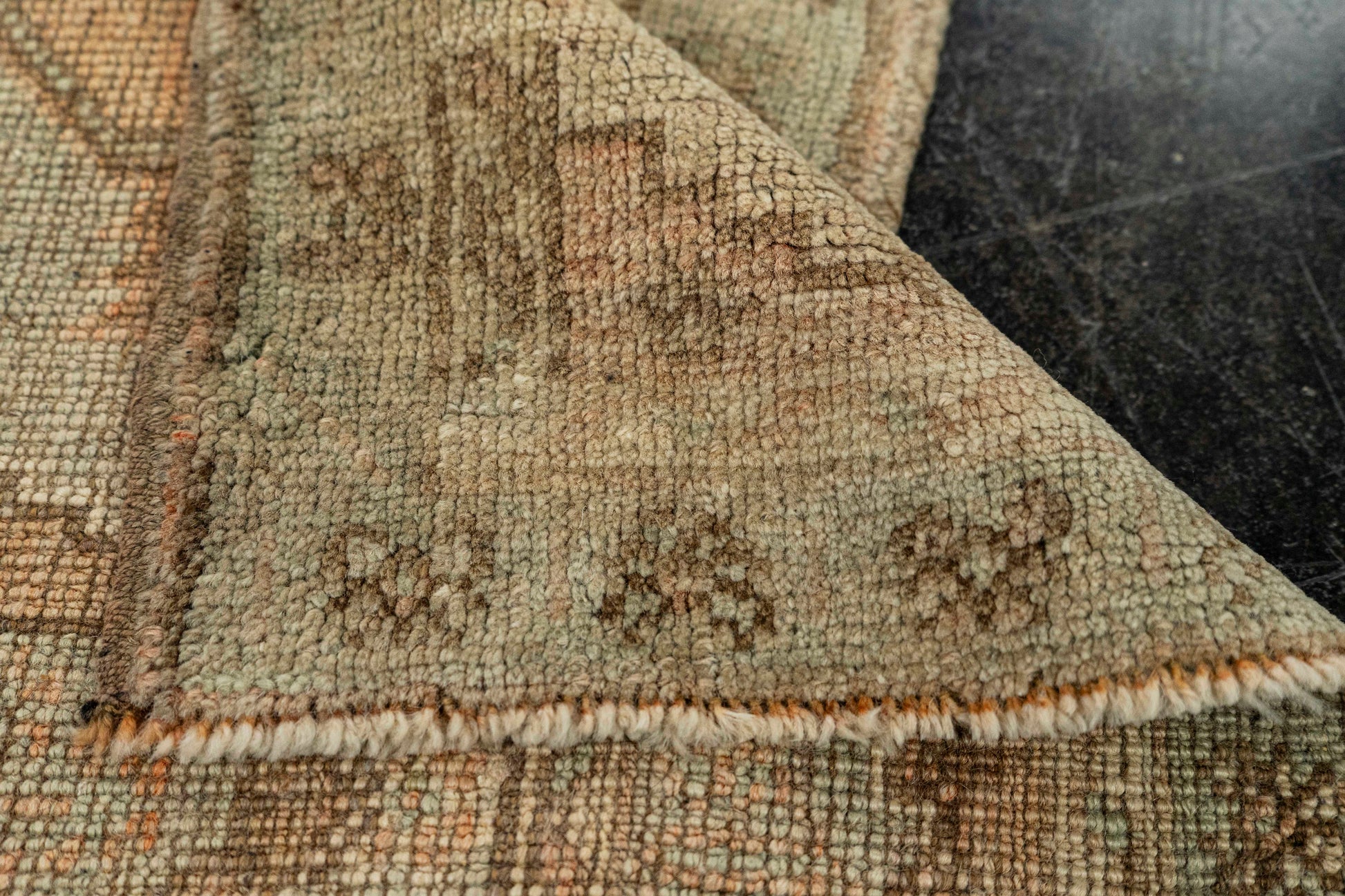 Turkish Mini Rug Oriental Hand Knotted Vintage Rug  1'11" x  3'5" #22108