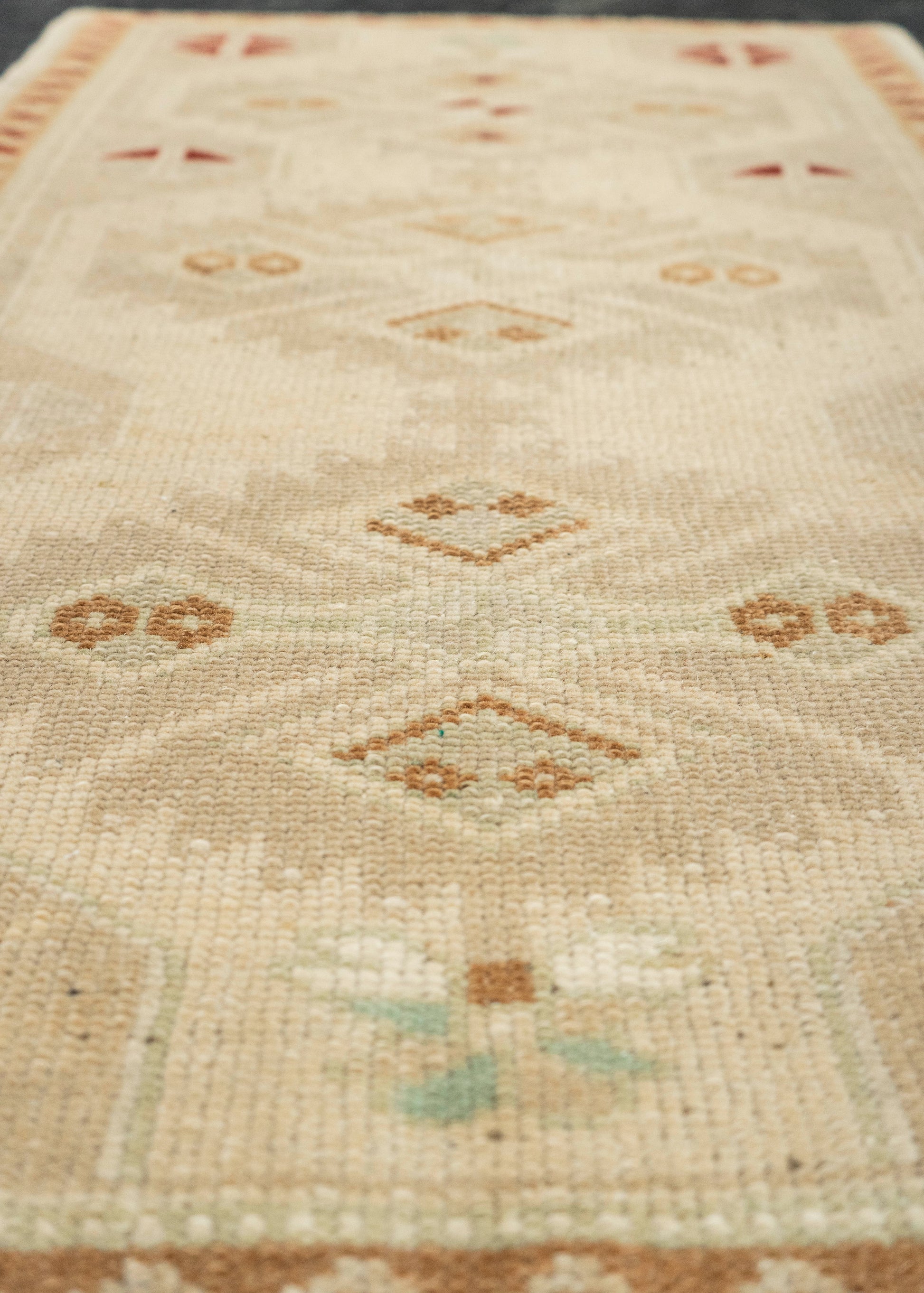 Turkish Mini Rug Oriental Hand Knotted Vintage Rug 1'10" x 2'10" #21045