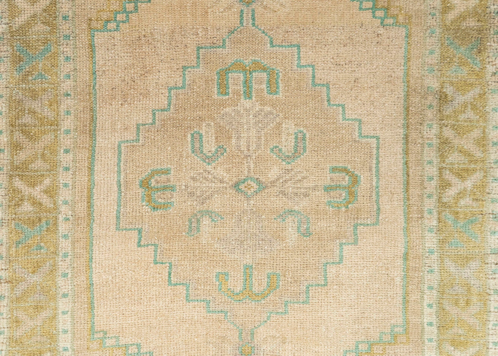 Turkish Mini Rug Oriental Hand Knotted Vintage Rug 2'0" x 3'3" #21056
