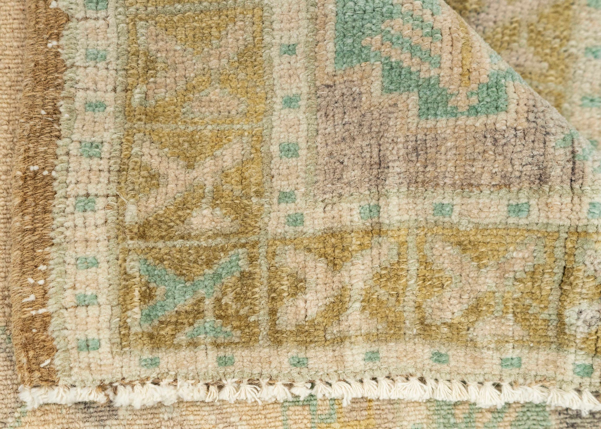 Turkish Mini Rug Oriental Hand Knotted Vintage Rug 2'0" x 3'3" #21056