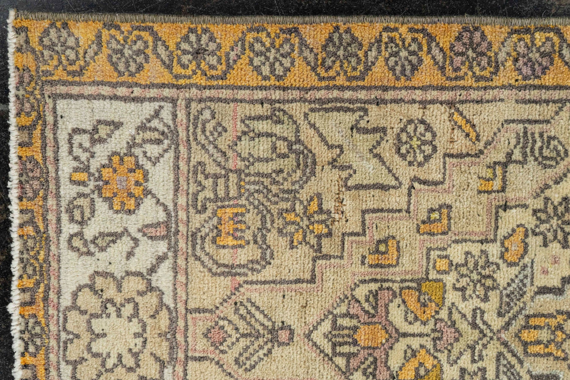 Turkish Mini Rug Oriental Hand Knotted Vintage Rug  1'6" x  2'10" #22060