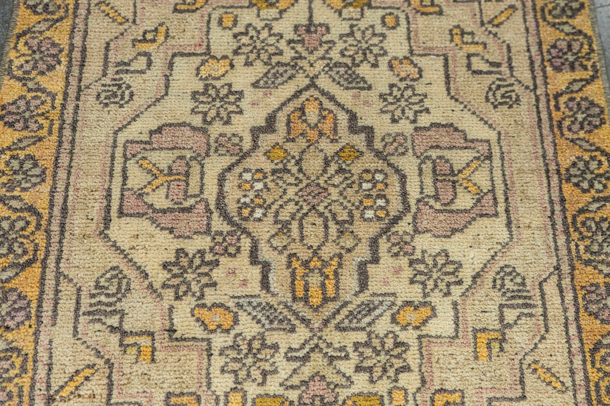 Turkish Mini Rug Oriental Hand Knotted Vintage Rug  1'6" x  2'10" #22060
