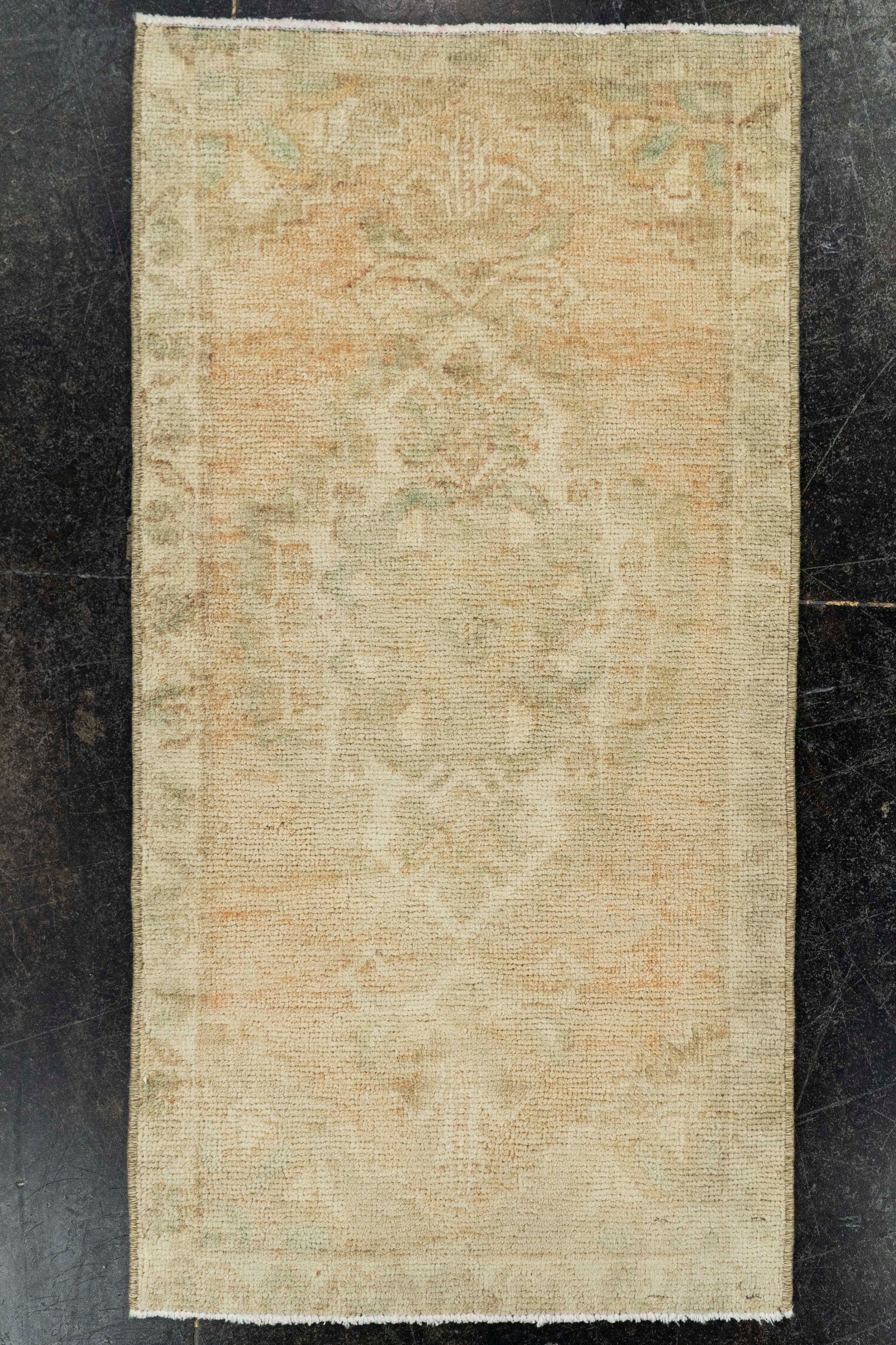 Turkish Mini Rug Oriental Hand Knotted Vintage Rug  1'7" x  3' #22105