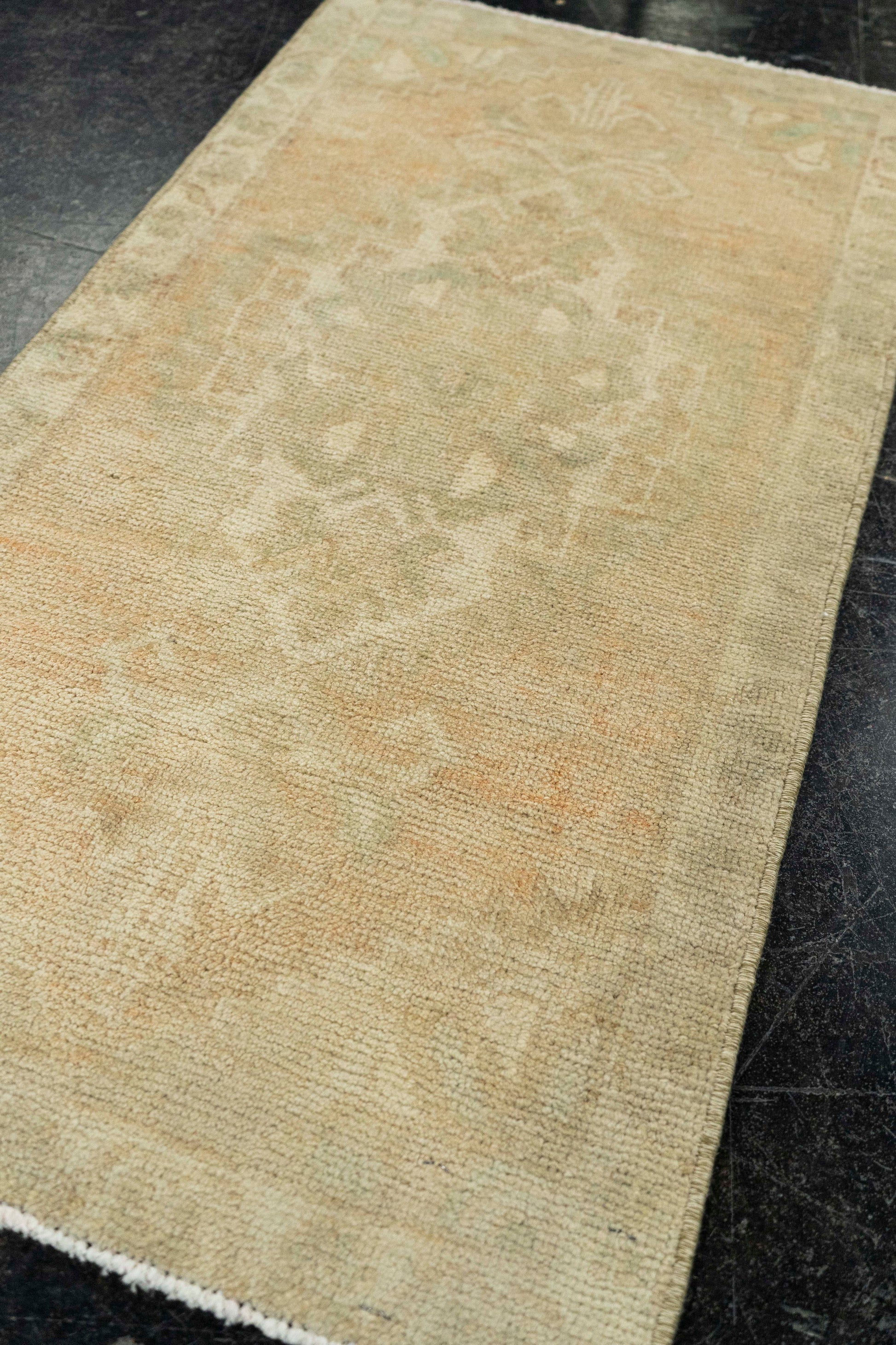 Turkish Mini Rug Oriental Hand Knotted Vintage Rug  1'7" x  3' #22105