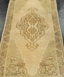 Turkish Mini Rug Oriental Hand Knotted Vintage Rug  1'7" x  3'1" #22063