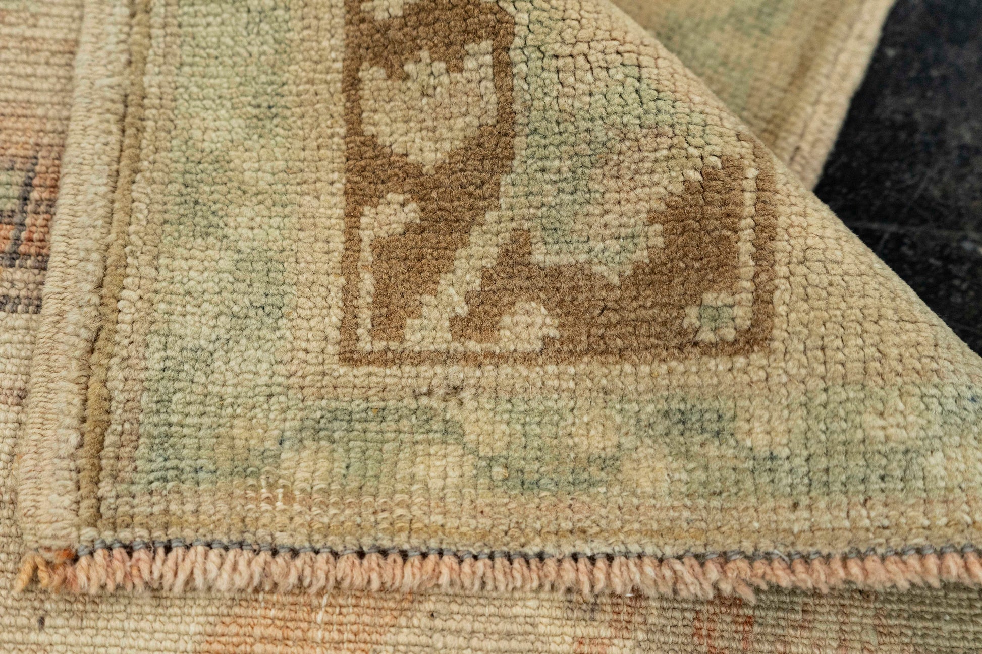 Turkish Mini Rug Oriental Hand Knotted Vintage Rug  1'7" x  2'10" #22095