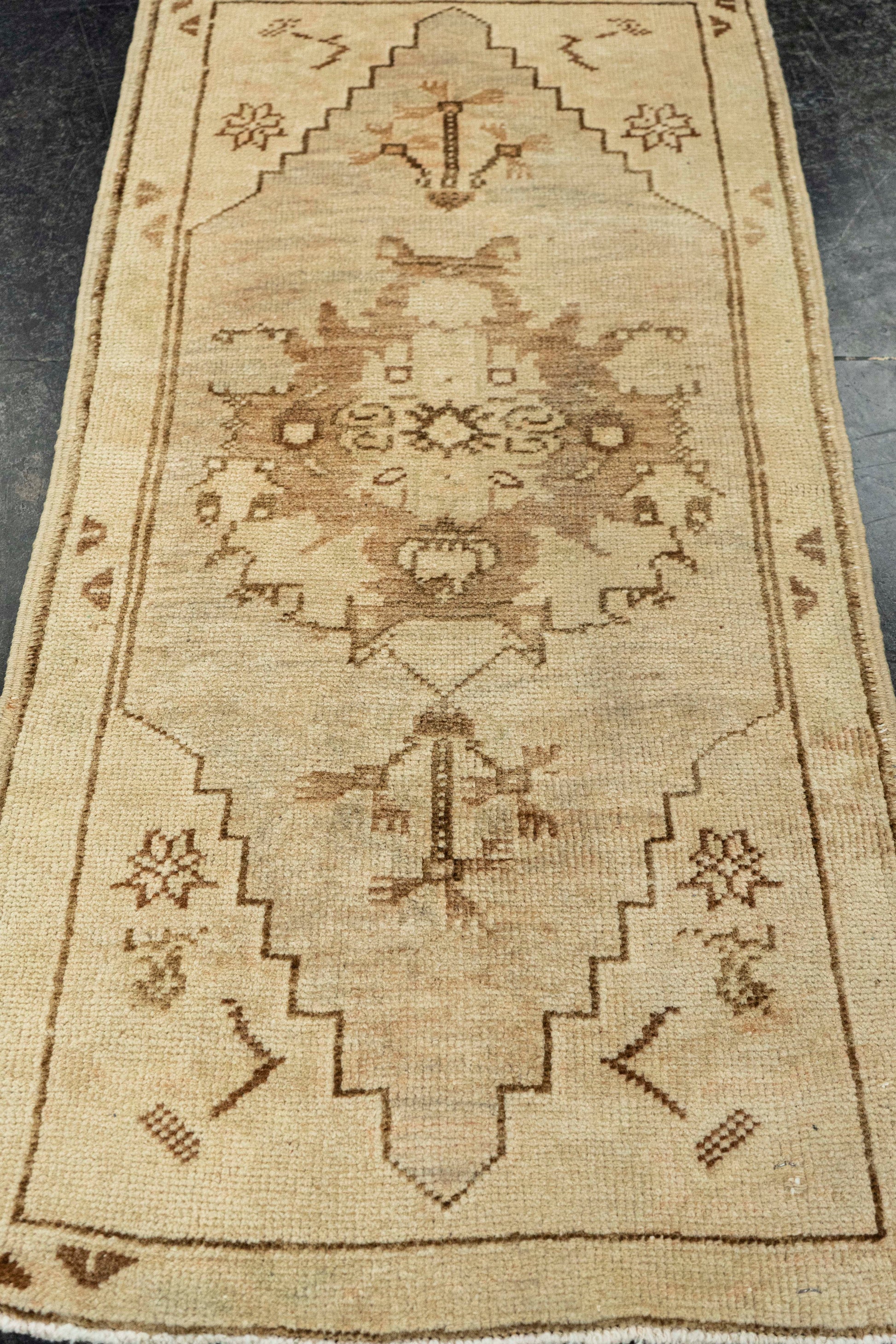 Turkish Mini Rug Oriental Hand Knotted Vintage Rug  1'7" x  3'4" #22037