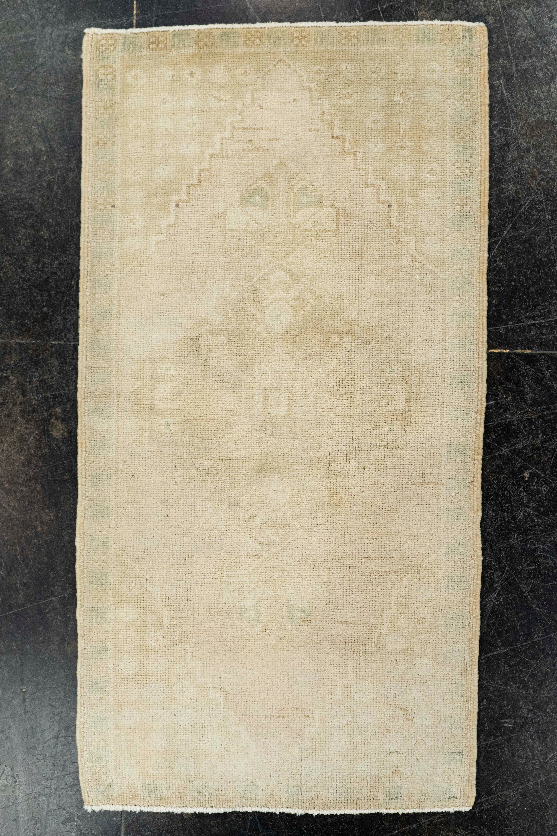 Turkish Mini Rug Oriental Hand Knotted Vintage Rug  1'7" x  3'1" #22074