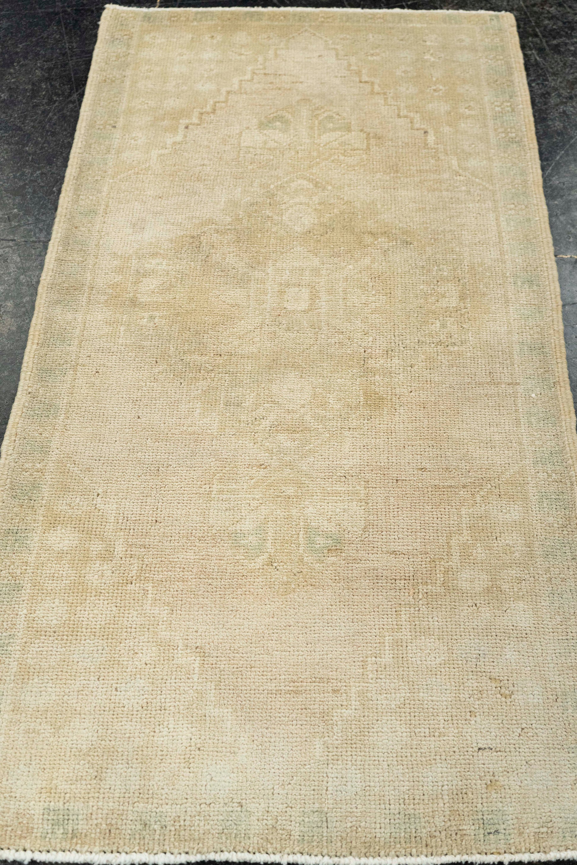 Turkish Mini Rug Oriental Hand Knotted Vintage Rug  1'7" x  3'1" #22074