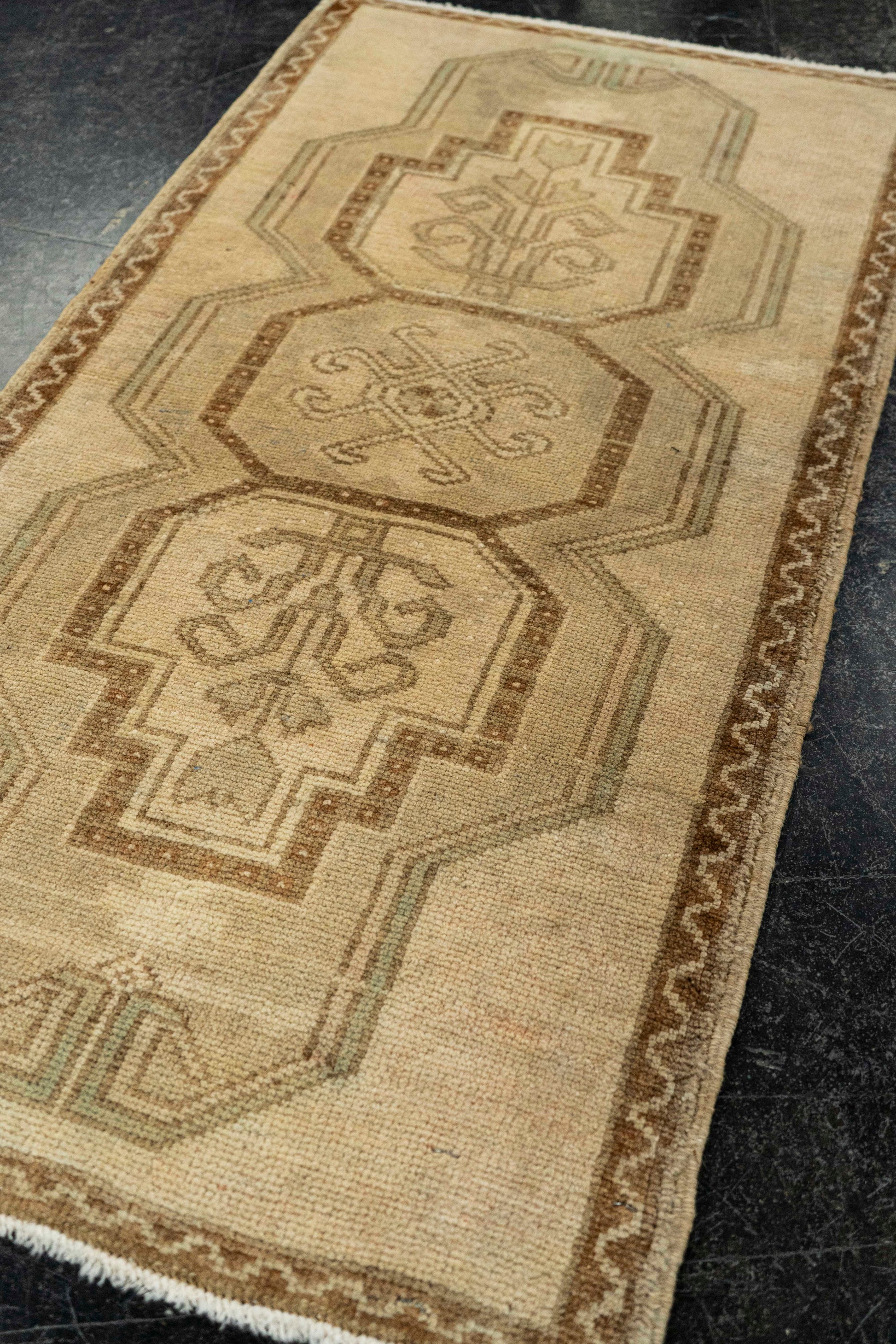 Turkish Mini Rug Oriental Hand Knotted Vintage Rug  1'8" x  3'2" #22129