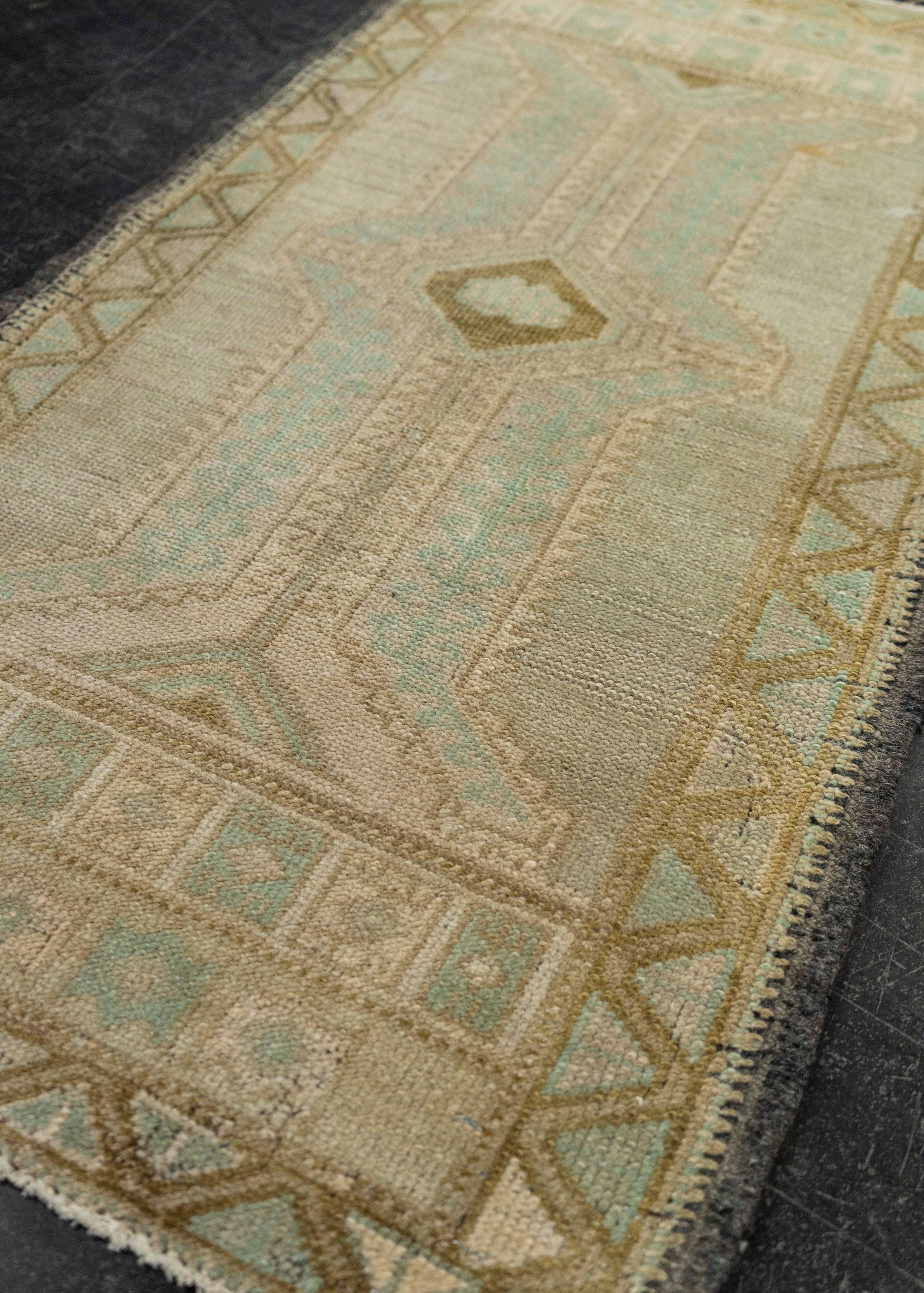 Turkish Mini Rug Oriental Hand Knotted Vintage Rug 1'9" x 3'5" #21061
