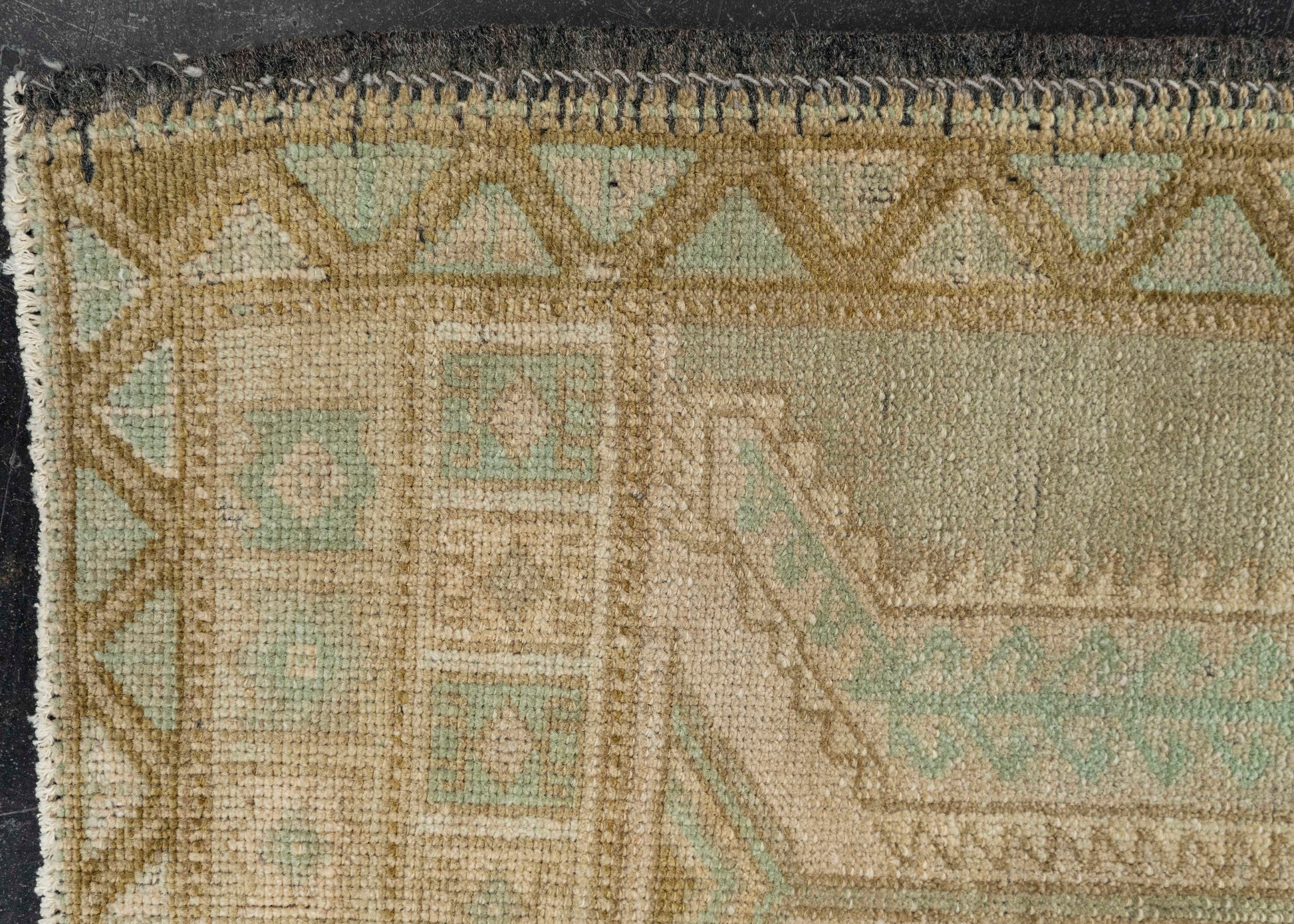 Turkish Mini Rug Oriental Hand Knotted Vintage Rug 1'9" x 3'5" #21061