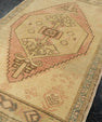 Turkish Mini Rug Oriental Hand Knotted Vintage Rug  1'10" x  3' #22018