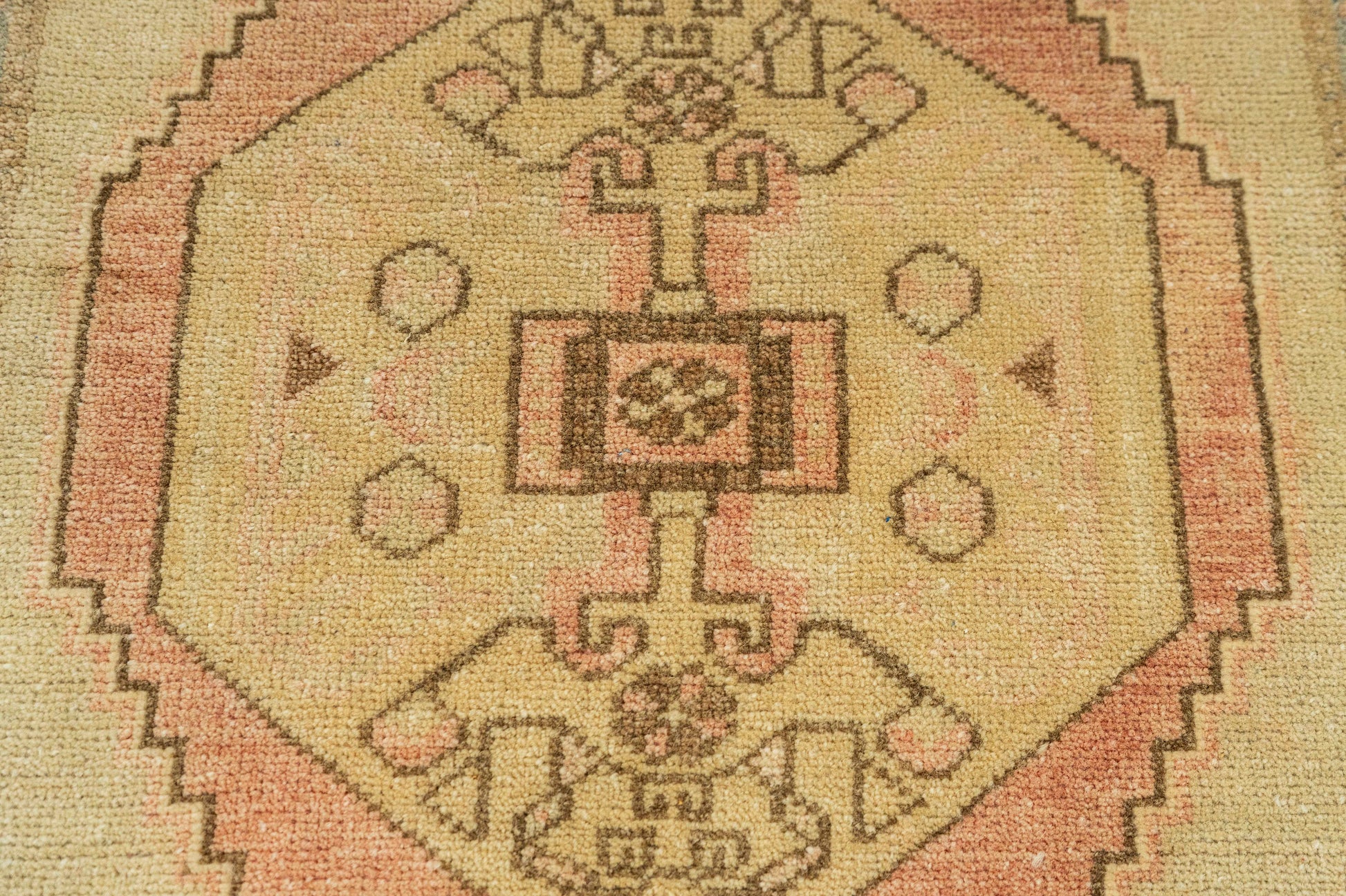 Turkish Mini Rug Oriental Hand Knotted Vintage Rug  1'10" x  3' #22018