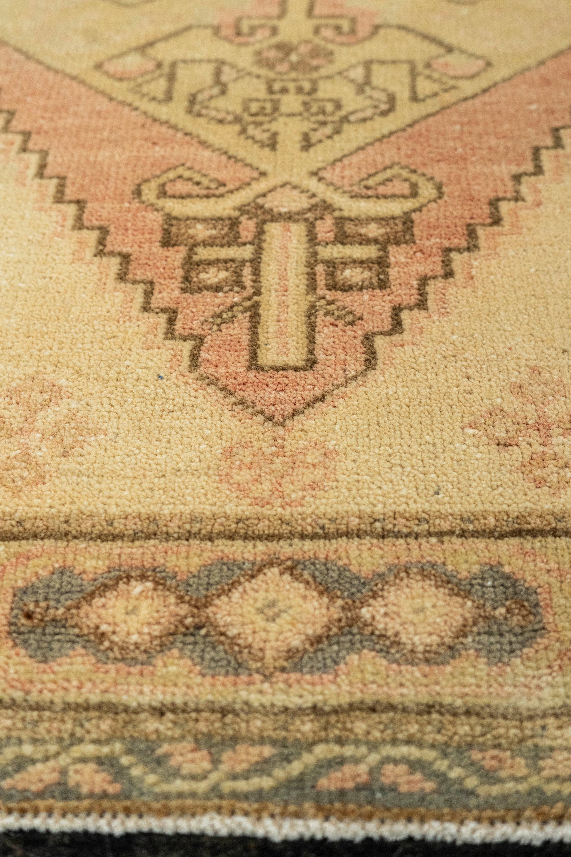 Turkish Mini Rug Oriental Hand Knotted Vintage Rug  1'10" x  3' #22018