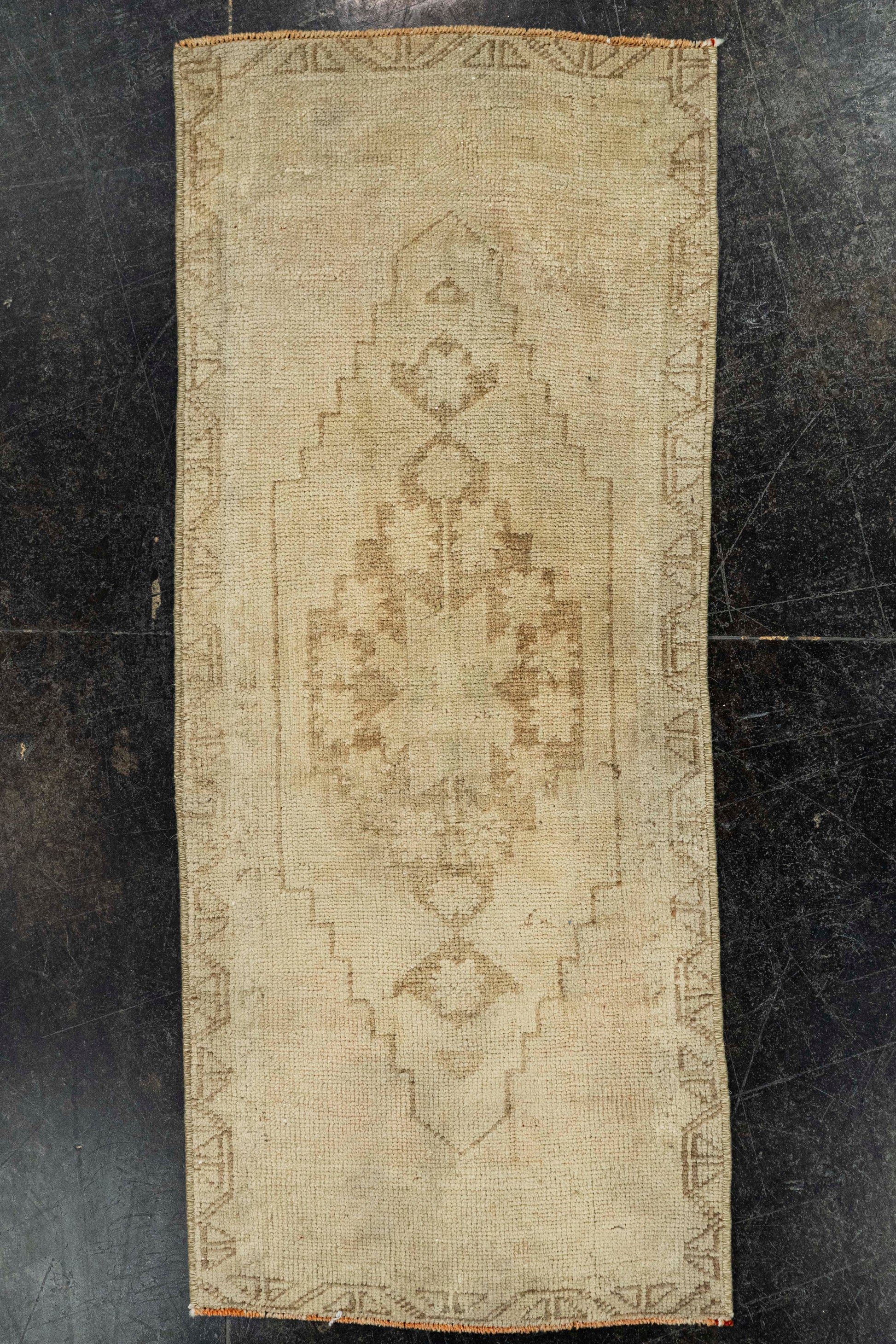 Turkish Mini Rug Oriental Hand Knotted Vintage Rug  1'5" x  3'5" #22056