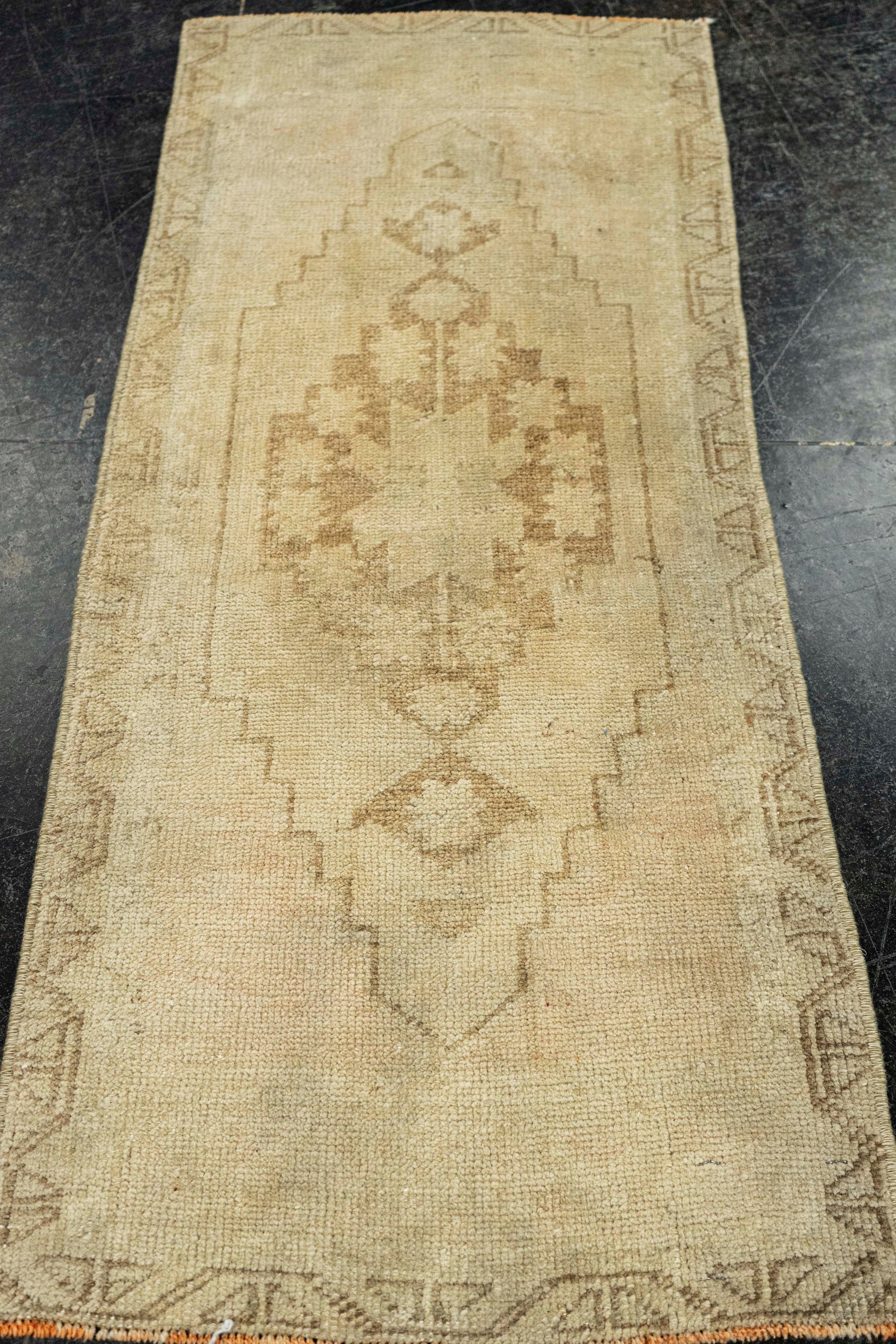 Turkish Mini Rug Oriental Hand Knotted Vintage Rug  1'5" x  3'5" #22056
