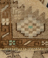Turkish Mini Rug Oriental Hand Knotted Vintage Rug 1'7" x 3'4" #21256