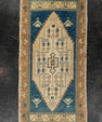 Turkish Mini Rug Oriental Hand Knotted Vintage Rug 1'9" x 3'6" #21263