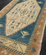 Turkish Mini Rug Oriental Hand Knotted Vintage Rug 1'9" x 3'6" #21263