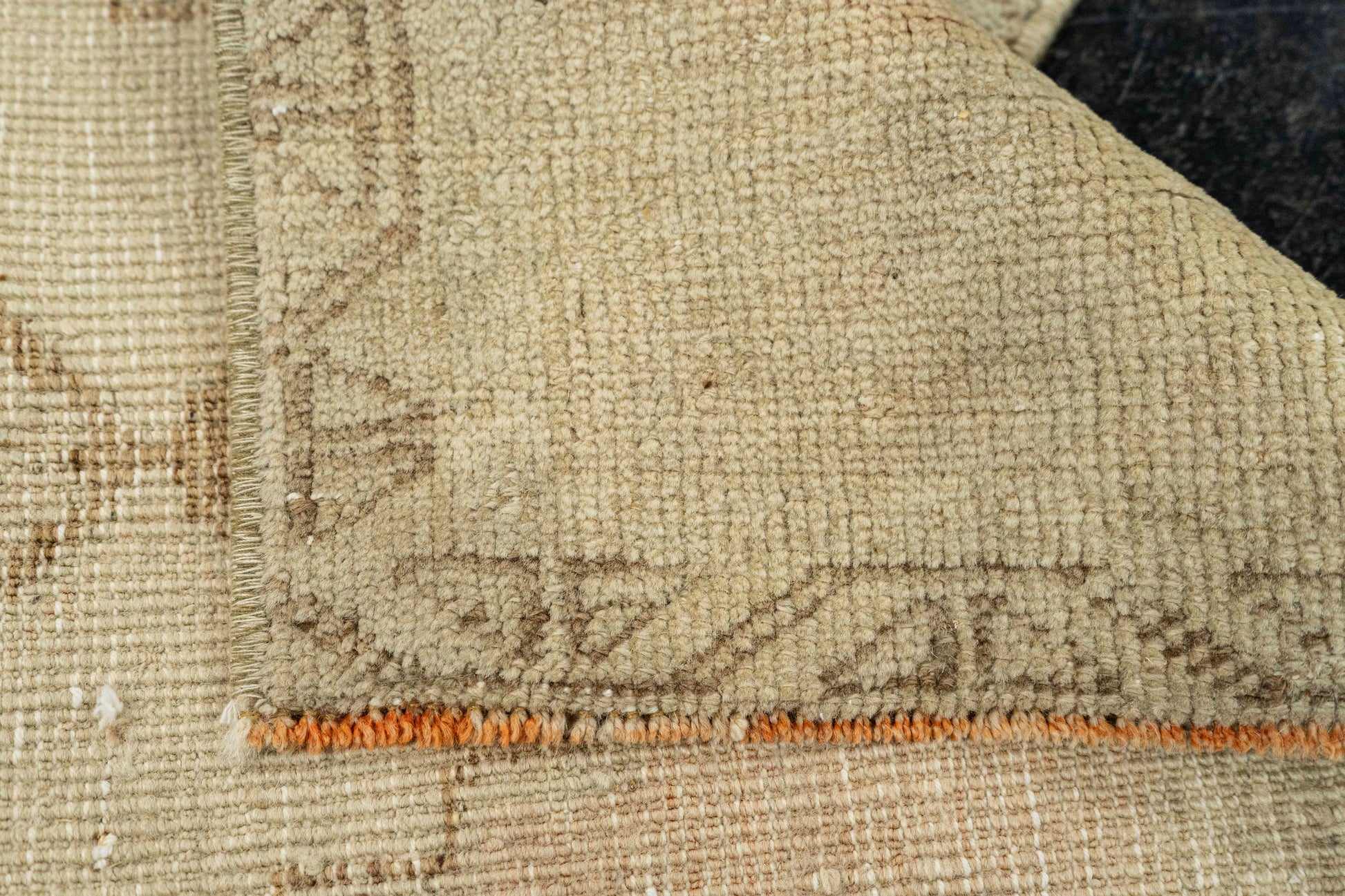 Turkish Mini Rug Oriental Hand Knotted Vintage Rug  1'5" x  3'5" #22056