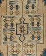 Turkish Mini Rug Oriental Hand Knotted Vintage Rug 1'9" x 3'6" #21263