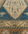 Turkish Mini Rug Oriental Hand Knotted Vintage Rug 1'9" x 3'6" #21263