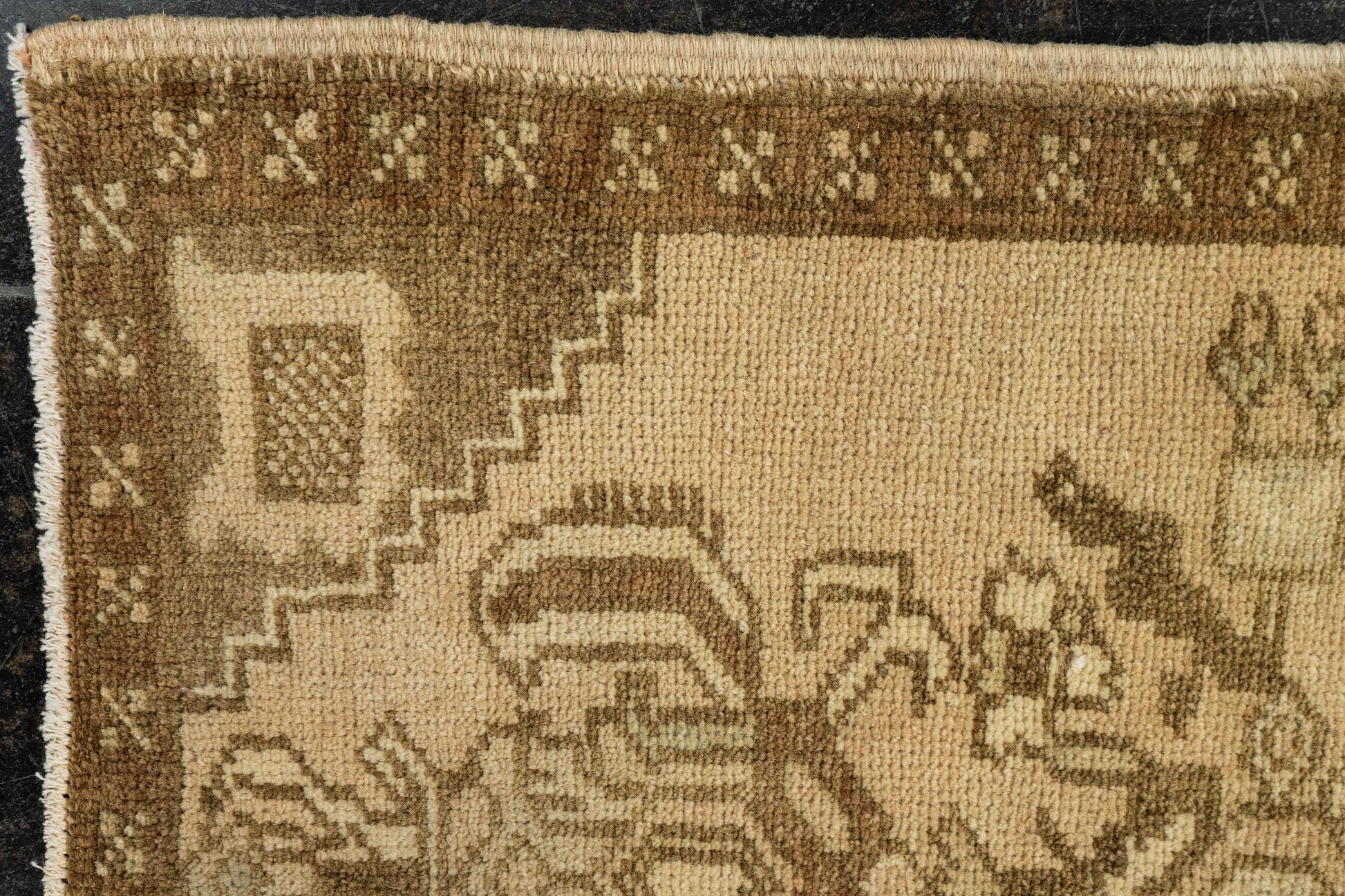 Turkish Mini Rug Oriental Hand Knotted Vintage Rug  1'8" x  2'11" #22009