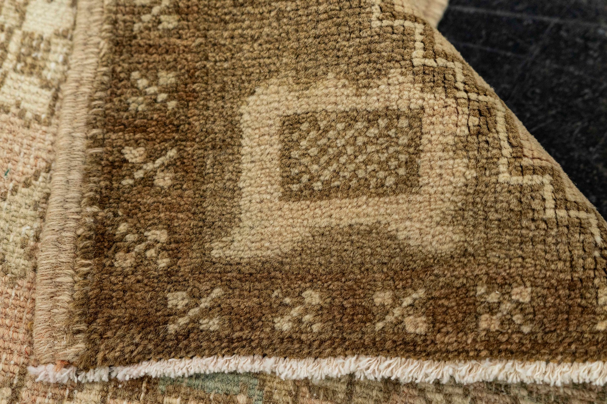 Turkish Mini Rug Oriental Hand Knotted Vintage Rug  1'8" x  2'11" #22009