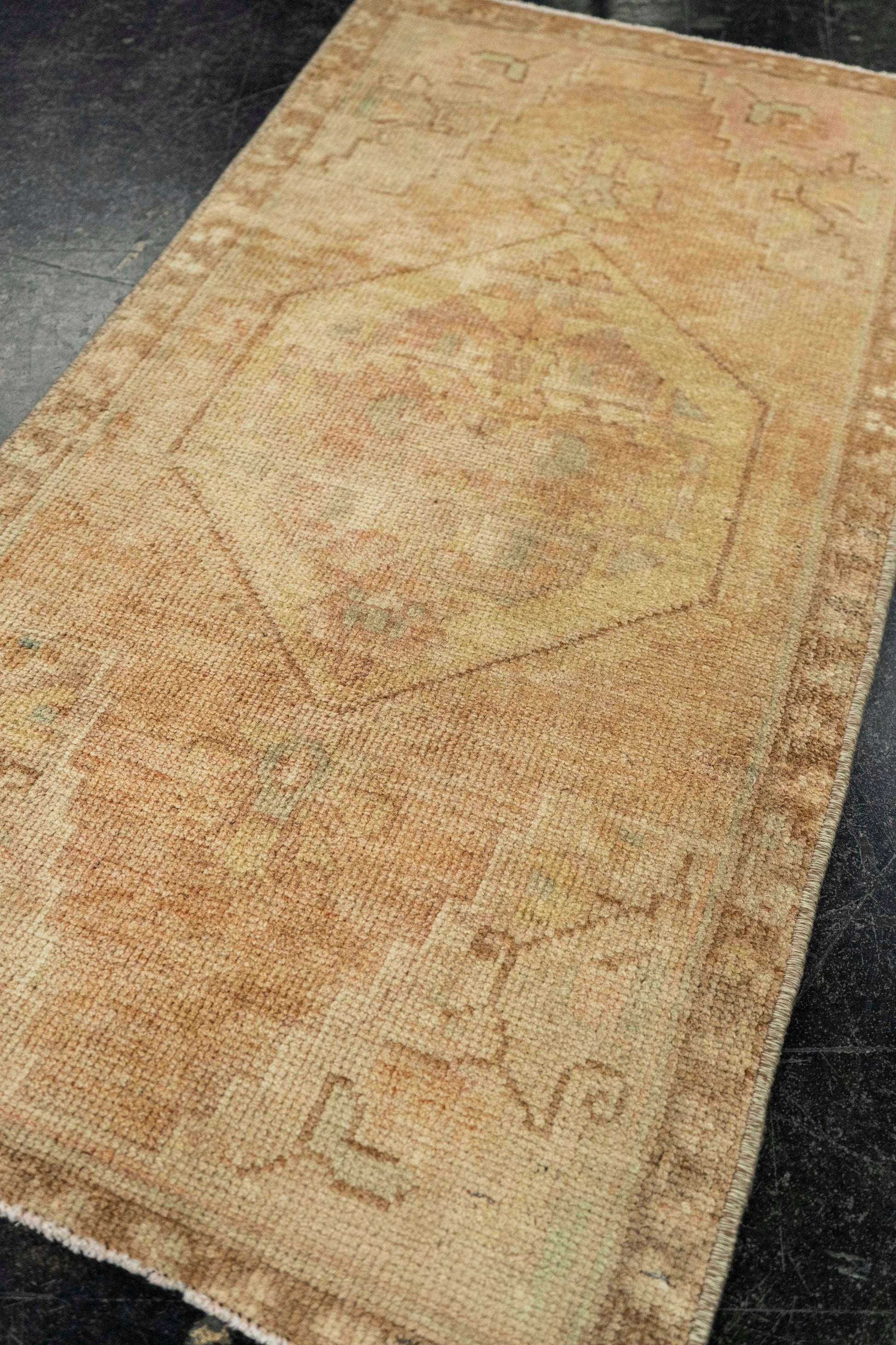 Turkish Mini Rug Oriental Hand Knotted Vintage Rug  1'7" x  3'2" #22097